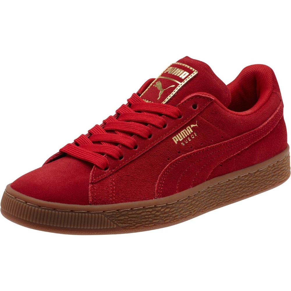 Puma Cherry Gold Suede Classic Sneakers